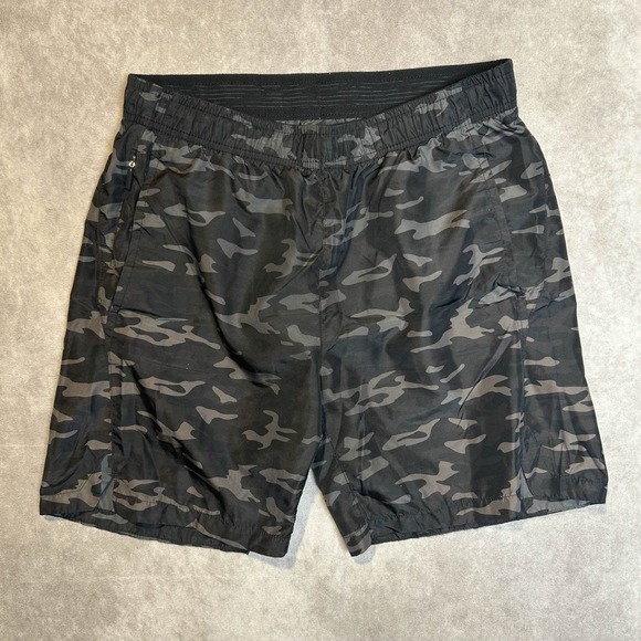 Skora Camo Qwick Dry Shorts Running Athletic Gym Workout Size M 7" Inseam - Picture 1 of 5